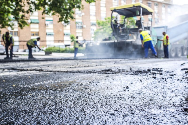 Paving Equipment in Action